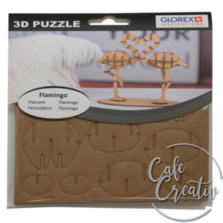 3-D Puzzle Flamingo