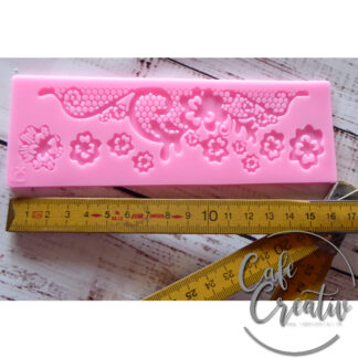 Lacebordüre Silikonform