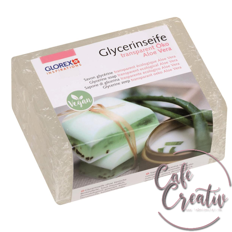 Aloe Vera Glycerinseifenmasse transparent zum selber seifengiessen