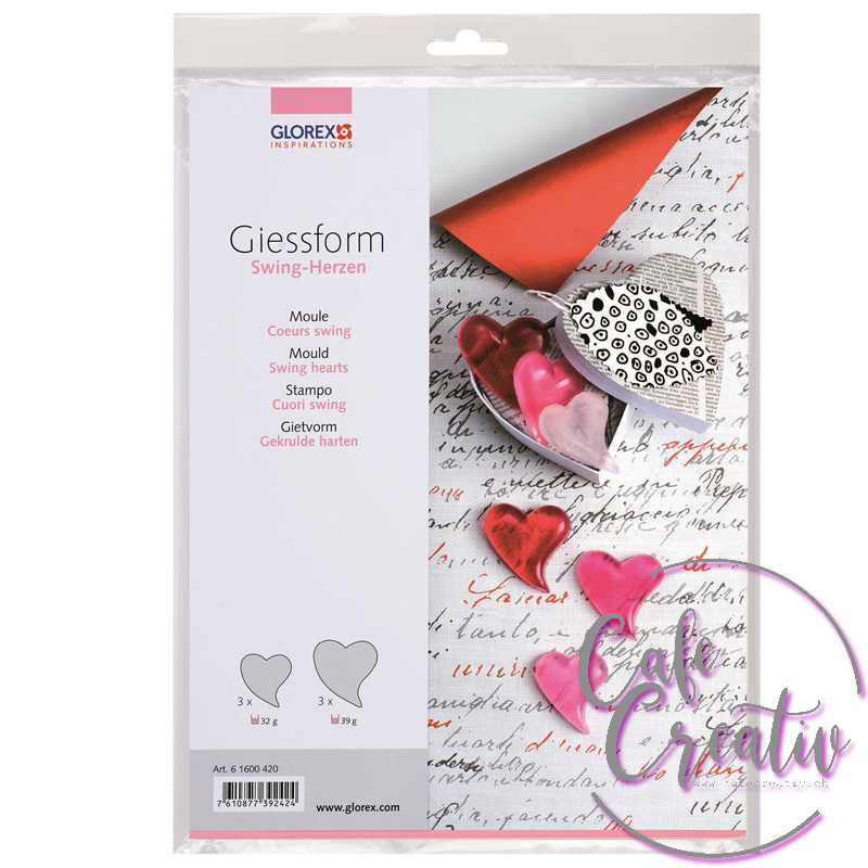 Seifengiessform Herzchen CafeCreativ.ch