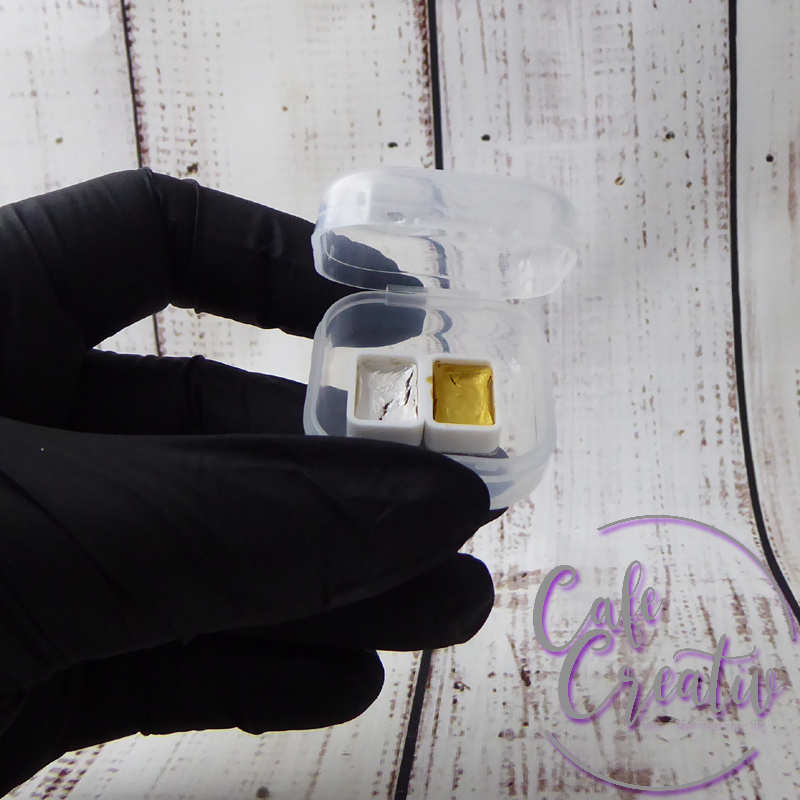 Mini metallic Aquarellfarben CafeCreativ.ch Gold und Silber