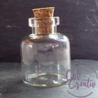 Glaszylinder mit Korkverschluss CafeCreativ.ch Miniaturglasflasche