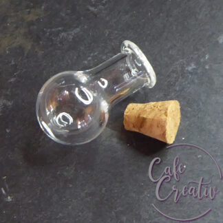 Rundkolben Miniaturglasflasche CafeCreativ.ch