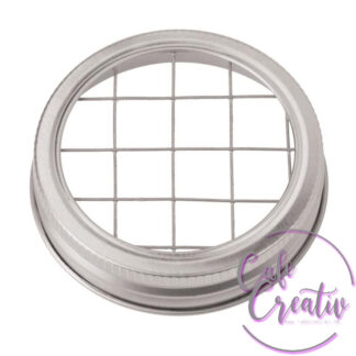 Deckel mit Gitter CafeCreativ.ch Einmachglas-Trend