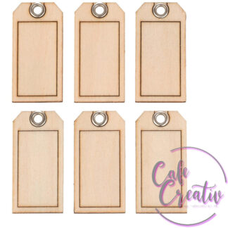 Tags CafeCreativ.ch Geschenkanhänger-Set aus Holz