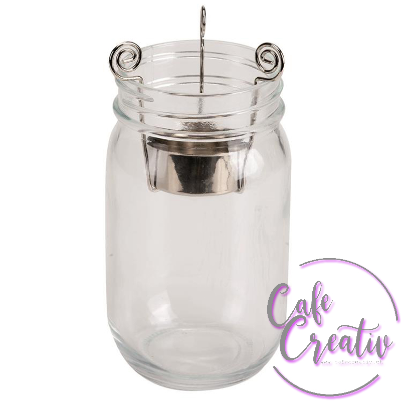 Teelichthalter CafeCreativ.ch Einmachglas-Trend