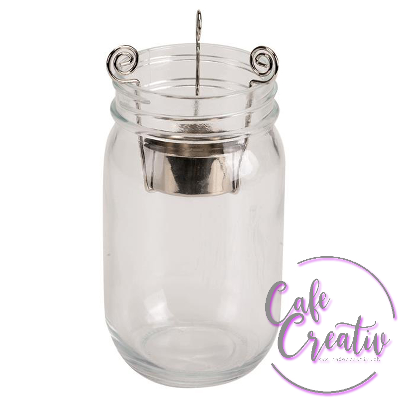 Teelichthalter CafeCreativ.ch Einmachglas-Trend