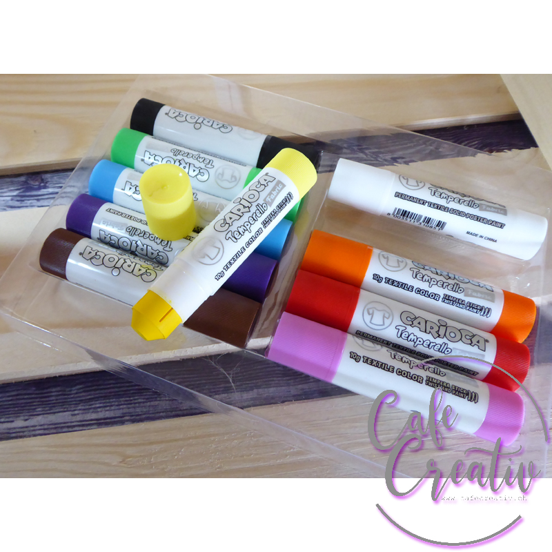 Carioca Temporello shoppen im CafeCreativ.ch die kuhlen Textilmalfarben