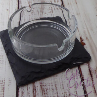 Aschenbecher rund, glas. Ideal zum aufhübschen. CafeCreativ.ch