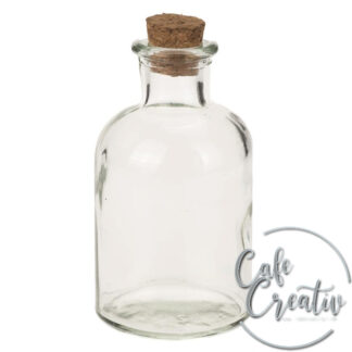 CafeCreativ.ch Glasflasche mit Korken 140ml